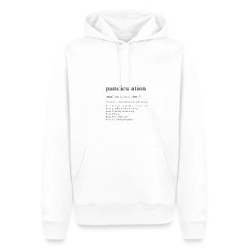 définition pandiculation - Sweat à capuche Premium bio Homme - blanc - Devant - Nico (187cm)