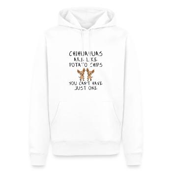 Chihuahua ressembles chips de pommes de terre T-shirt Cadeau - Sweat à capuche Premium bio Homme - blanc - Devant - Nico (187cm)