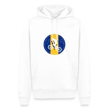 Fahrrad bmx love biking Barbados - Männer Premium Bio Hoodie - Weiß - Vorne - Nico (187cm)