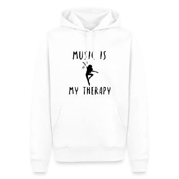 Music Theraphie Life Gift Idea Dancing - Men’s Premium Organic Hoodie - white - Front - Nico (187cm)