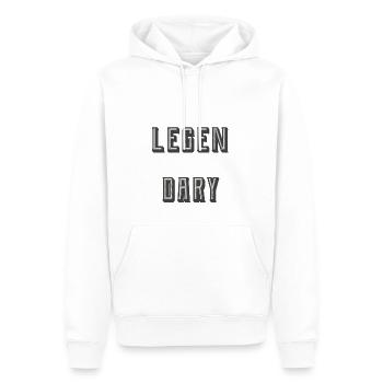 legendary - Männer Premium Bio Hoodie - Weiß - Vorne - Nico (187cm)