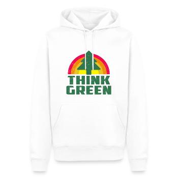 Cool Think Green T-shirt - Männer Premium Bio Hoodie - Weiß - Vorne - Nico (187cm)