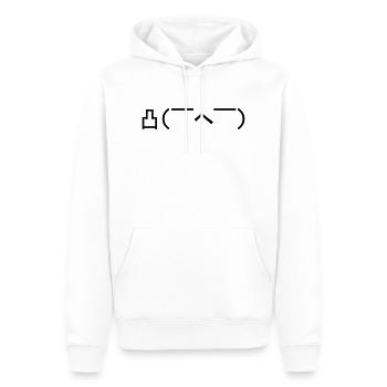 Angry Emoticon Japanese Kaomoji - Herre Premium økologisk hoodie - hvid - Foran - Nico (187cm)