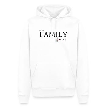 We are family forever - Sweat à capuche Premium bio Homme - blanc - Devant - Nico (187cm)