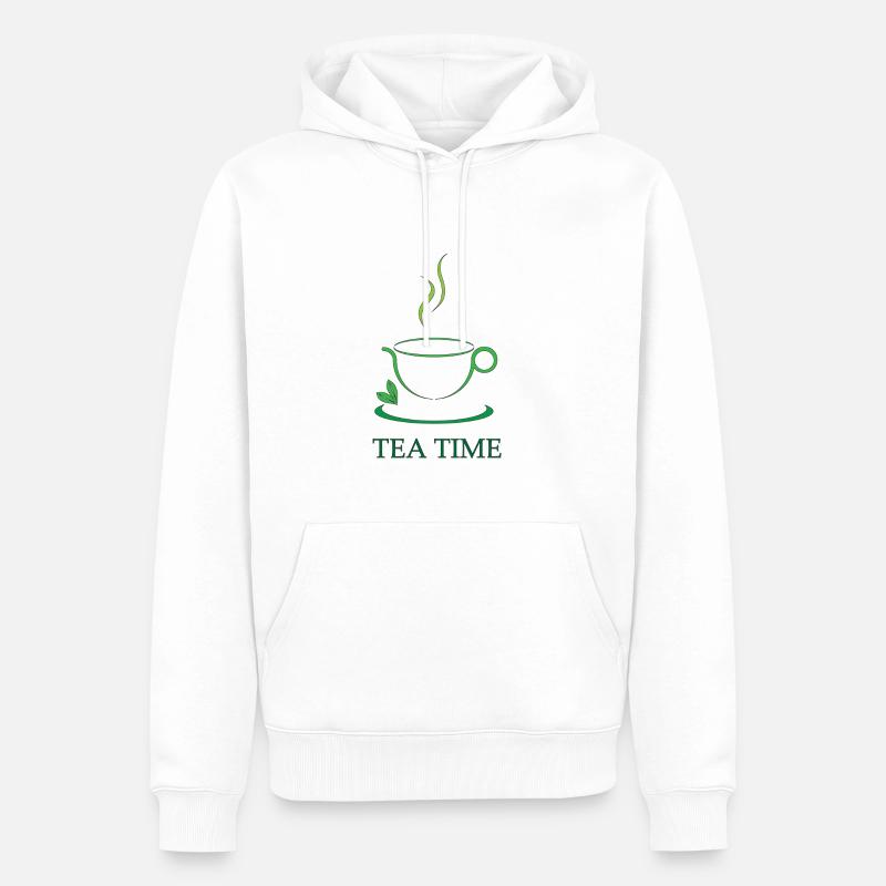 Thé Teatime Amour Tea Time - Sweat à capuche Premium bio Homme - blanc