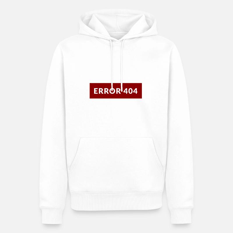 Kostüm Muffel - Error 404. Costume not found - Männer Premium Bio Hoodie - Weiß