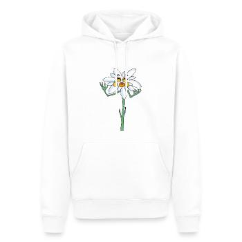 Edelweiss - Männer Premium Bio Hoodie - Weiß - Vorne - Nico (187cm)