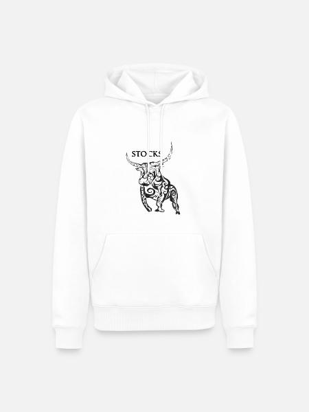 Stocks - Aktien Börse Investment - Männer Premium Bio Hoodie - Weiß