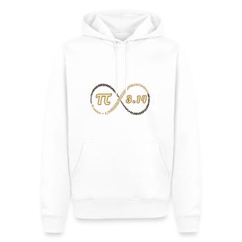 Fascinating Pi number - Men’s Premium Organic Hoodie - white - Front - Nico (187cm)