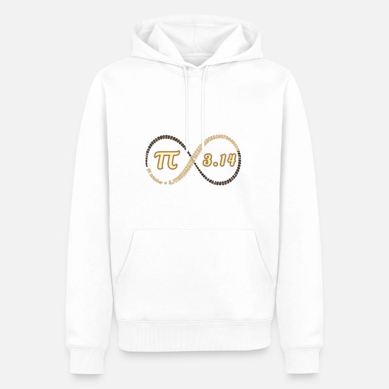 Faszinierende Pi-Nummer - Männer Premium Bio Hoodie - Weiß
