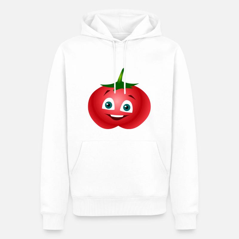 tomate tomates tomate légume légumes4 - Sweat à capuche Premium bio Homme - blanc