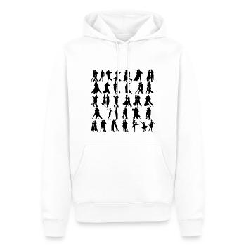 Tanzen - Männer Premium Bio Hoodie - Weiß - Vorne - Nico (187cm)