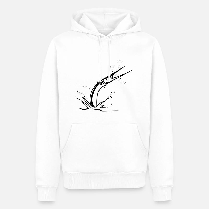 HORNHECHT - Männer Premium Bio Hoodie - Weiß