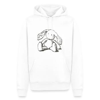 Lonely - Men’s Premium Organic Hoodie - white - Front - Nico (187cm)