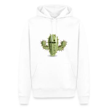 cactus - Sweat à capuche Premium bio Homme - blanc - Devant - Nico (187cm)