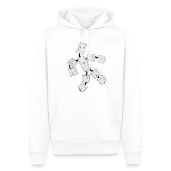 Computer nerd - Men’s Premium Organic Hoodie - white - Front - Nico (187cm)