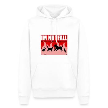 Rette meine Haustiere Notfall Hinweis Tierhalter - Männer Premium Bio Hoodie - Weiß - Vorne - Nico (187cm)