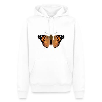 Papillon - Sweat à capuche Premium bio Homme - blanc - Devant - Nico (187cm)