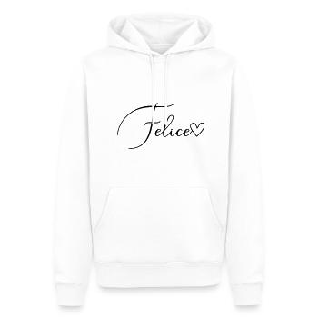 Felice Surname First Name Girl - Men’s Premium Organic Hoodie - white - Front - Nico (187cm)