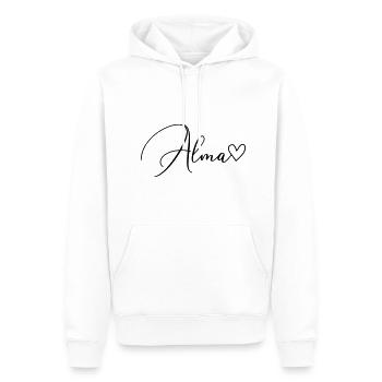 Alma Name Vorname Mädchen - Männer Premium Bio Hoodie - Weiß - Vorne - Nico (187cm)