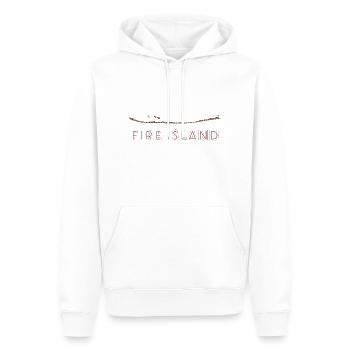 Fire Island Pride - Men’s Premium Organic Hoodie - white - Front - Nico (187cm)