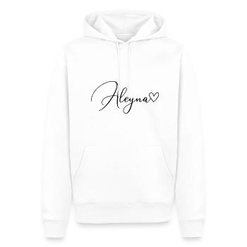 Aleyna Name Vorname Mädchen - Männer Premium Bio Hoodie - Weiß - Vorne - Nico (187cm)