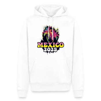 Mexiko 2025 Urlaub Palmen - Männer Premium Bio Hoodie - Weiß - Vorne - Nico (187cm)