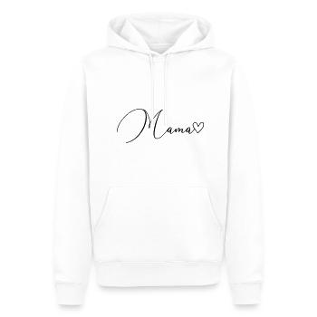 Police de maman - Sweat à capuche Premium bio Homme - blanc - Devant - Nico (187cm)