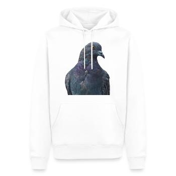 oiseaux colombe colombe VOEGEL volaille de volaille - Sweat à capuche Premium bio Homme - blanc - Devant - Nico (187cm)