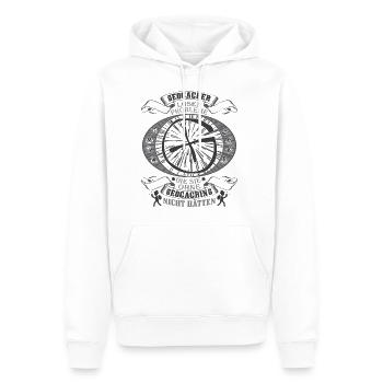 Geocaching - Sweat à capuche Premium bio Homme - blanc - Devant - Nico (187cm)