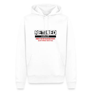 Bachelor T-Shirts - Womanizer - Sweat à capuche Premium bio Homme - blanc - Devant - Nico (187cm)