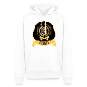 Baccalauréat - JGA - Sweat à capuche Premium bio Homme - blanc - Devant - Nico (187cm)