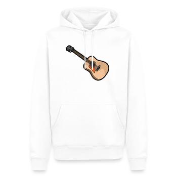 Gitarre Gitarrist Gitarren Spieler E-Gitarre - Männer Premium Bio Hoodie - Weiß - Vorne - Nico (187cm)
