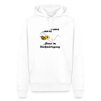 Biene im Rückwärtsgang Fasching Karneval Kostüm - Männer Premium Bio Hoodie - Weiß - Vorne - Nico (187cm)