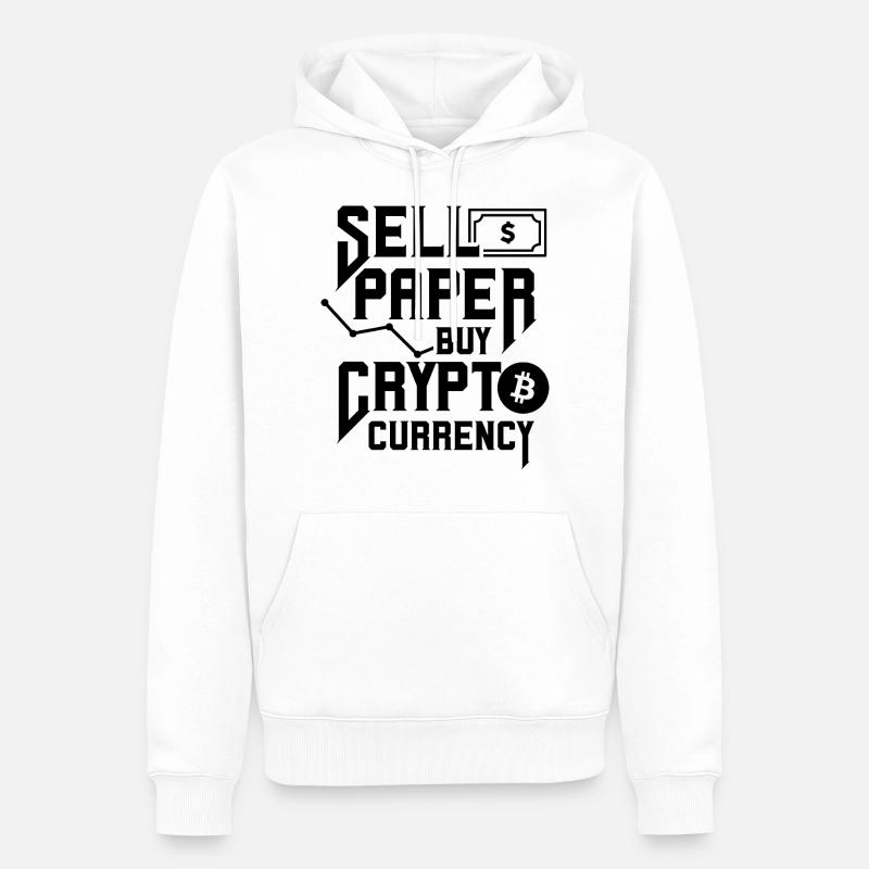 Cryptowährung Crypto Trader Kryptowährung Krypto - Männer Premium Bio Hoodie - Weiß