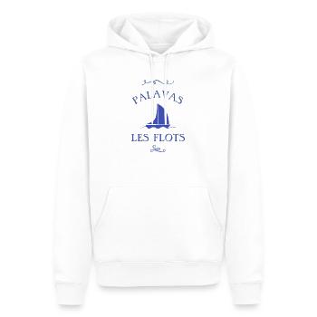 t shirt palavas les flots bateau herault cadeau - Sweat à capuche Premium bio Homme - blanc - Devant - Nico (187cm)