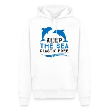 Umweltverschmutzung im Meer - Männer Premium Bio Hoodie - Weiß - Vorne - Nico (187cm)