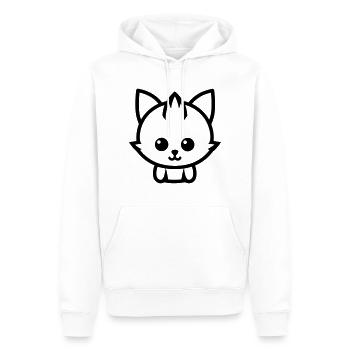 Fuchs - Männer Premium Bio Hoodie - Weiß - Vorne - Nico (187cm)