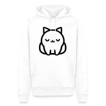 Katze - Männer Premium Bio Hoodie - Weiß - Vorne - Nico (187cm)