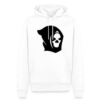 Tête de mort - Sweat à capuche Premium bio Homme - blanc - Devant - Nico (187cm)
