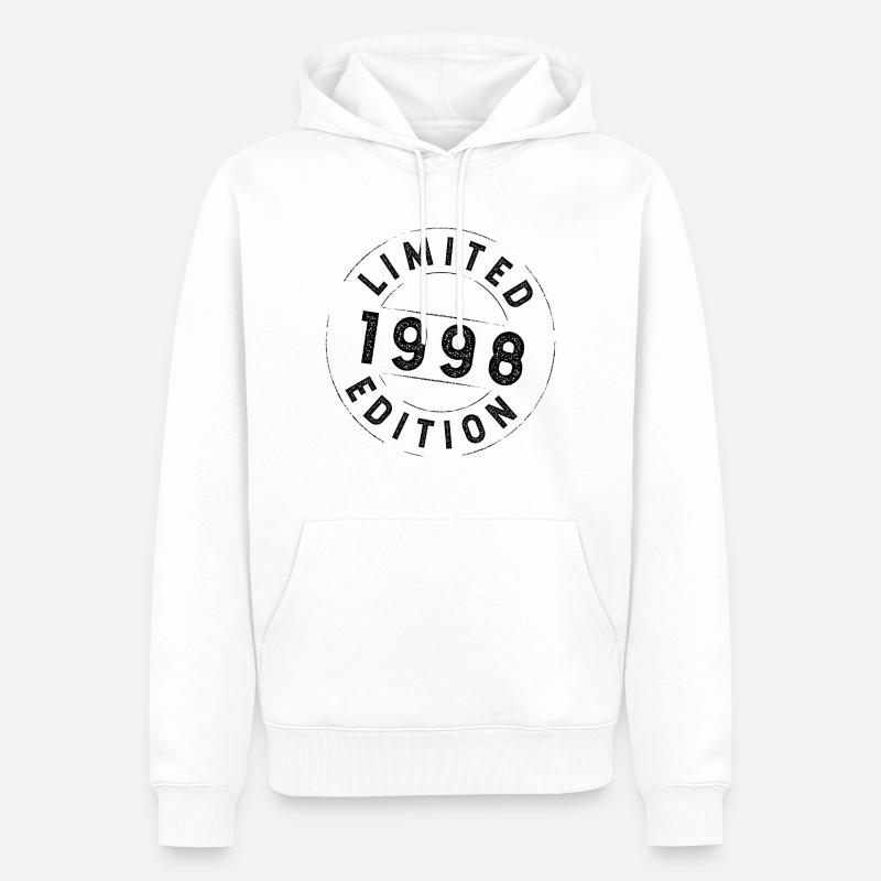 Édition limitée 1998 - Sweat à capuche Premium bio Homme - blanc