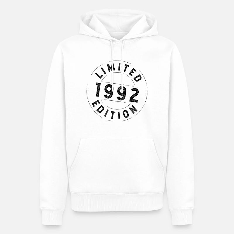 Edition limitée 1992 - Sweat à capuche Premium bio Homme - blanc