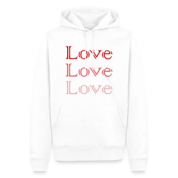 PAAR. ICH HABE GERADE GEHEIRATET. Junggesellinnenabschied. VALENTINSTAG. MARIES - Männer Premium Bio Hoodie - Weiß - Vorne - Nico (187cm)