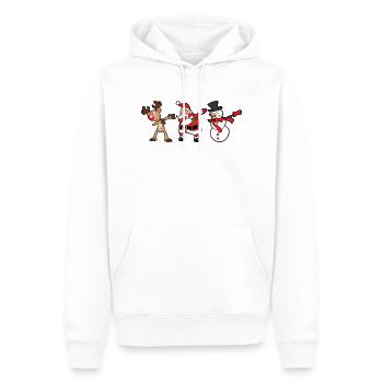 Weihnachten Dabbing Dab - Männer Premium Bio Hoodie - Weiß - Vorne - Nico (187cm)