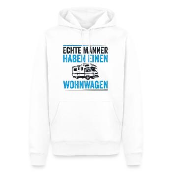 Wohnmobil Caravans Wohnwagen echte Männer - Männer Premium Bio Hoodie - Weiß - Vorne - Nico (187cm)