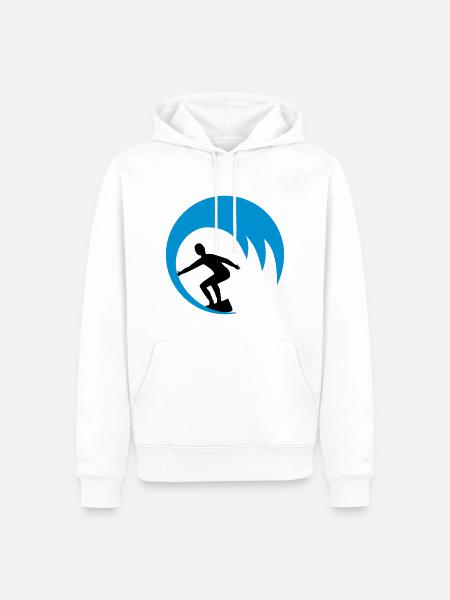 Surfers, surfers - Men’s Premium Organic Hoodie - white