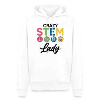 Professorin Steminist Designs für Equality Stem - Männer Premium Bio Hoodie - Weiß - Vorne - Nico (187cm)