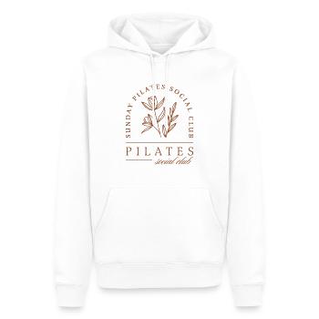 Pilates Club Studio Class Mädchen Boho-Ästhetik - Männer Premium Bio Hoodie - Weiß - Vorne - Nico (187cm)