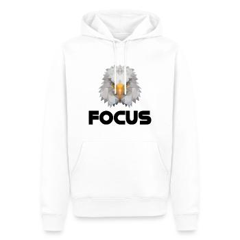 Focus Adler - Männer Premium Bio Hoodie - Weiß - Vorne - Nico (187cm)