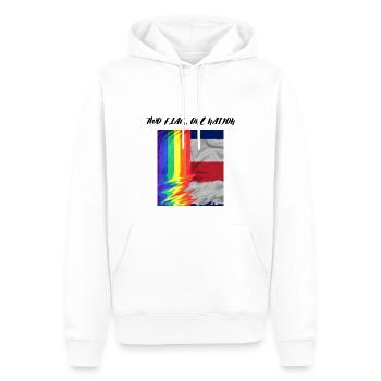 TWO FLAG ONE NATION LGBTQ x FRANCE - Sweat à capuche Premium bio Homme - blanc - Devant - Nico (187cm)